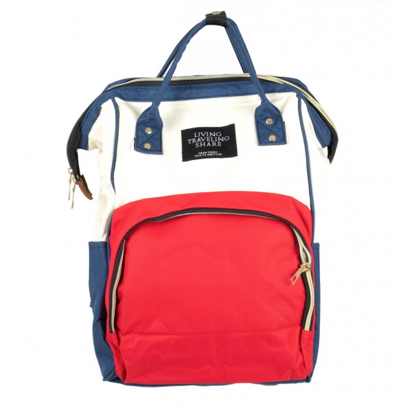Рюкзак/сумка для коляски 3in1 RED/WHITE 6810/3-КОЛЯСКИ И ПРИНАДЛЕЖНОСТИ-bebis.lv
