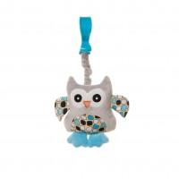 Attīstošā rotaļlieta ar pīkstuli OWL blue OB02 