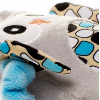 Plīša spirāle OWLS blue 4BABY OB07 Play&Edu