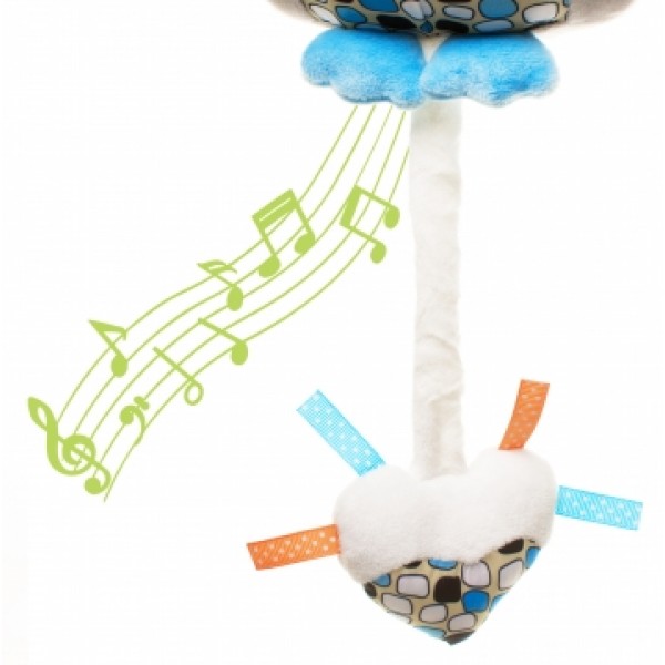 Музыкальная игрушка OWL blue 4BABY OB01-ДЛЯ МАЛЫШЕЙ (~0-5 лет)-bebis.lv
