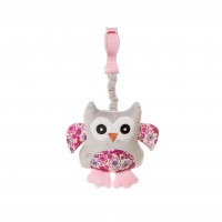 Развивающая игрушка с пищалкой OWL pink OP02