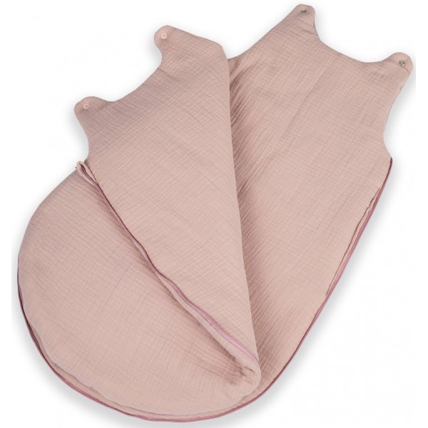 Muslīna guļammaiss BABY SOFT grey (1398)-Gultas veļa un piederumi-bebis.lv