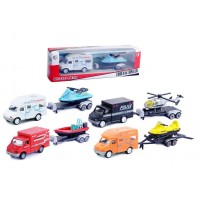 Automašīna 24 cm ar piekabi Q7007