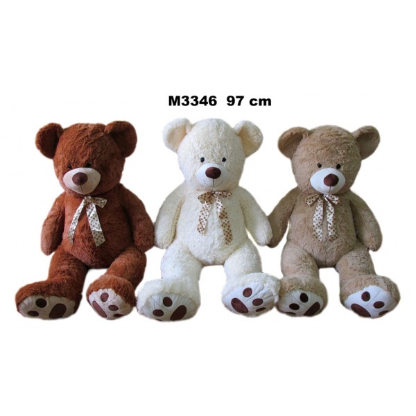 Медвежонок TEODOR 60 cm M3346-ИГРУШКИ-bebis.lv