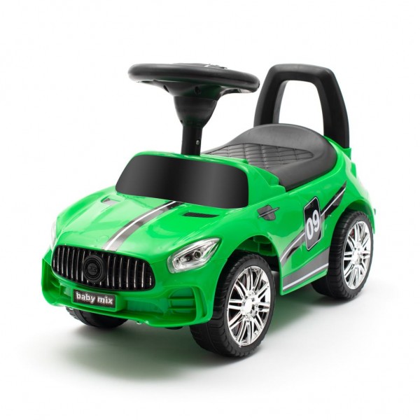 Машинка-толкалка RACER green 45833-Детский электротранспорт-bebis.lv