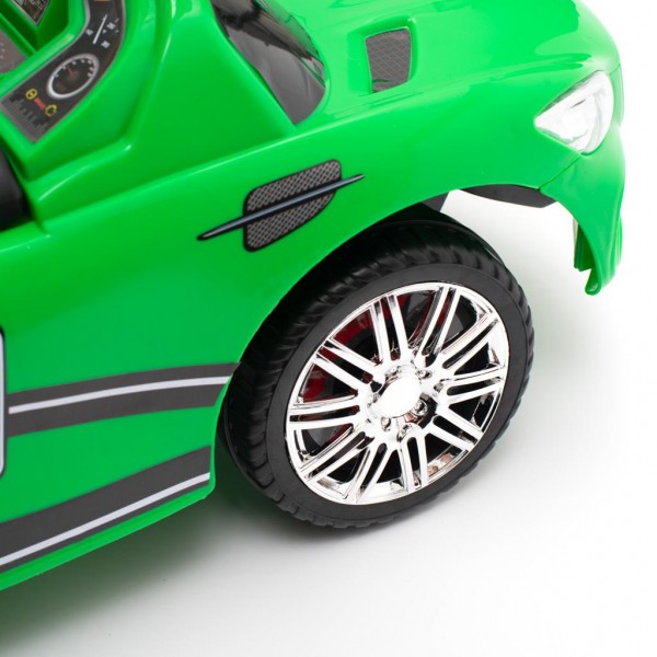 Stumjamā mašīna RACER green 45833-Bērnu transports-bebis.lv