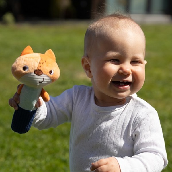 Rotaļlieta ar pīkstuli FOX MONDAY Babyono 1497-ROTAĻLIETAS-bebis.lv