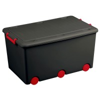 Ящик для игрушек GRAPHITE/RED PW-001-163-C