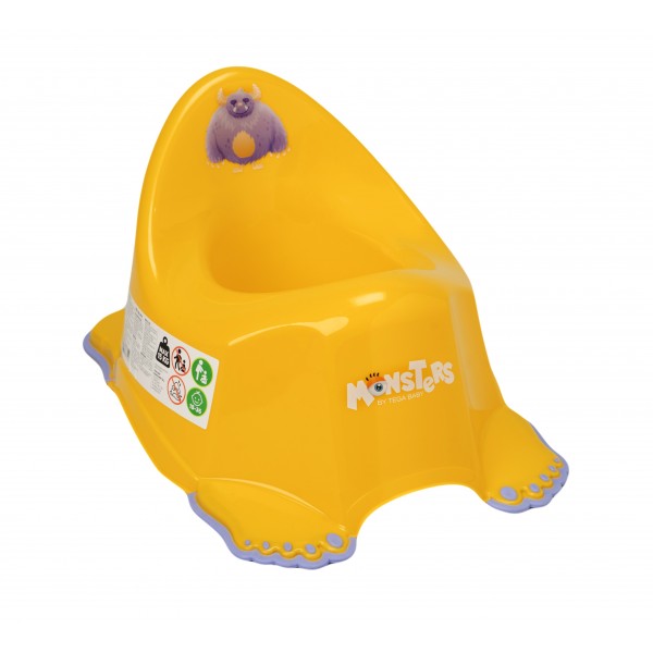 Горшок MONSTERS yellow Tega Baby MN-001-124-туалет ребёнка-bebis.lv