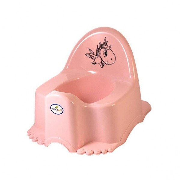 Горшок музыкальный ECO UNICORN light pink PO-055-104-туалет ребёнка-bebis.lv