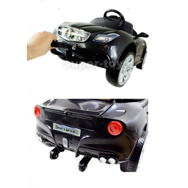 Mašīna ar akumulatoru un pulti  ROADSTER ar šūpošanas funkciju HL-1098 black-BĒRNU TRANSPORTS-bebis.lv