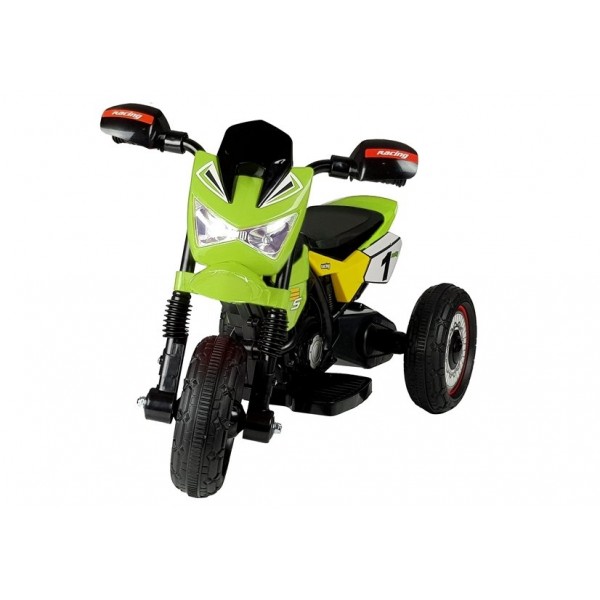 Мотоцикл на аккумуляторе GTM2288-A green (4790)-ДЕТСКИЙ ТРАНСПОРТ-bebis.lv