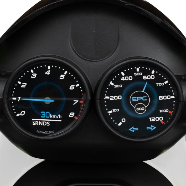 Baby Mix POLICE elektriskais motocikls, balts--bebis.lv