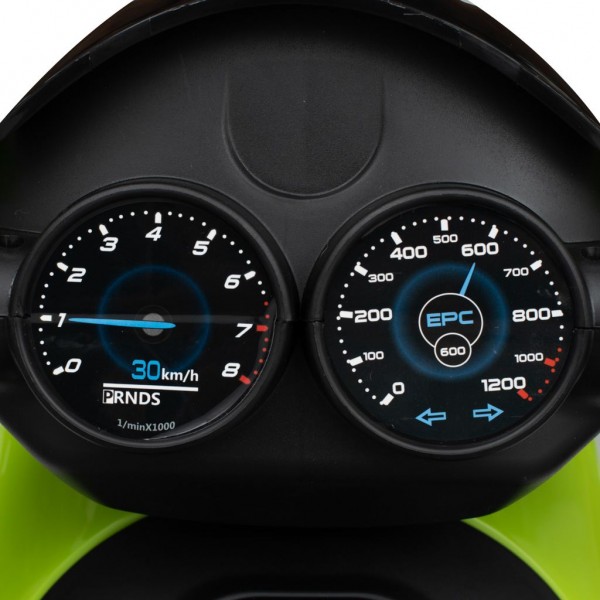 Электрический мотоцикл Baby Mix POLICE, зелёный--bebis.lv