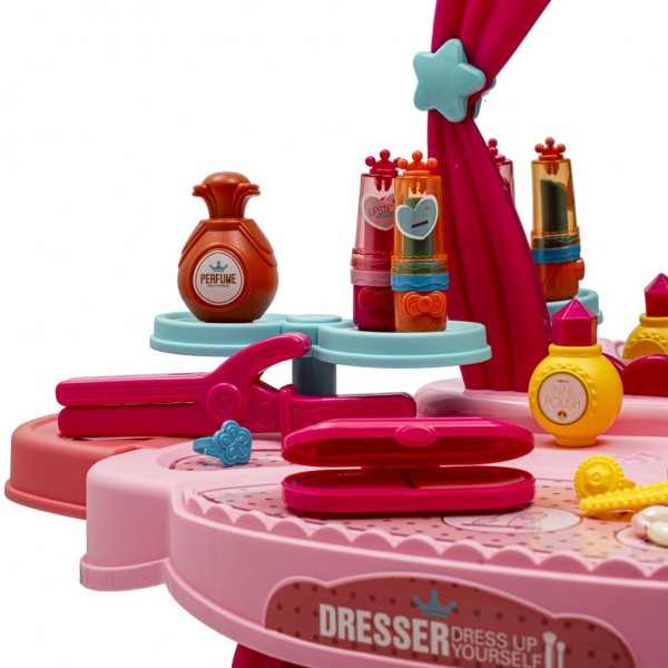 Детский туалетный столик с музыкой и стульчиком для кормления BABY MIX--bebis.lv