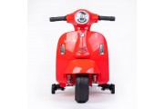 Baby Mix elektriskais motocikls Vespa sarkans