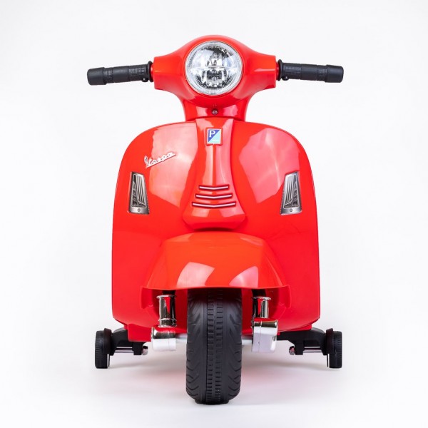 Baby Mix elektriskais motocikls Vespa sarkans--bebis.lv