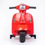 Baby Mix elektriskais motocikls Vespa sarkans--bebis.lv