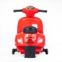 Baby Mix elektriskais motocikls Vespa sarkans--bebis.lv