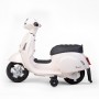 Baby Mix Vespa elektriskais motocikls baltā krāsā--bebis.lv