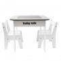 Детский стол и стул Baby mix Leaf Grey--bebis.lv