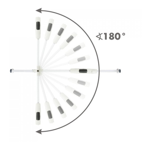Aizsargvārti GUARDA white (75-104 cm)-Bērnu mēbeles-bebis.lv