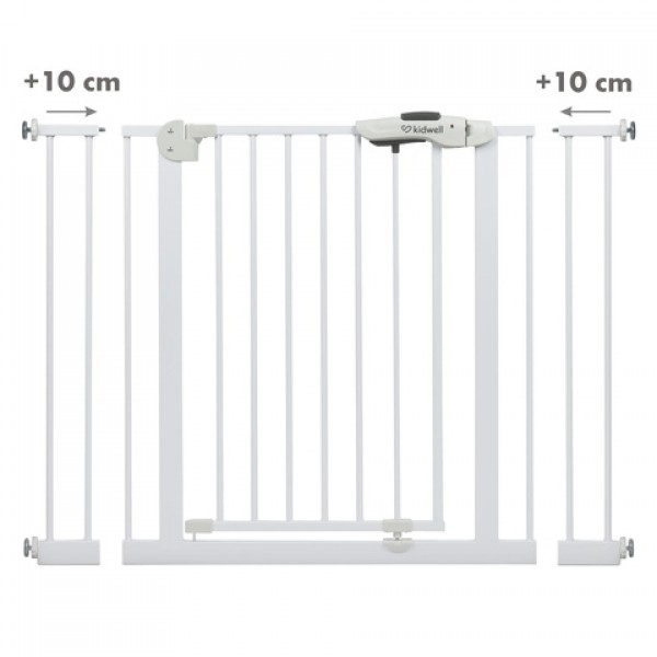 Aizsargvārti GUARDA white (75-104 cm)-Bērnu mēbeles-bebis.lv