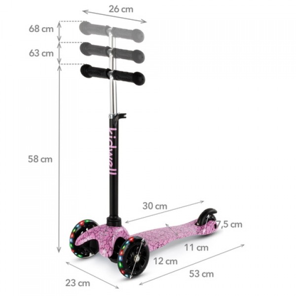 Самокат  UNO CLOUDS-Детский электротранспорт-bebis.lv