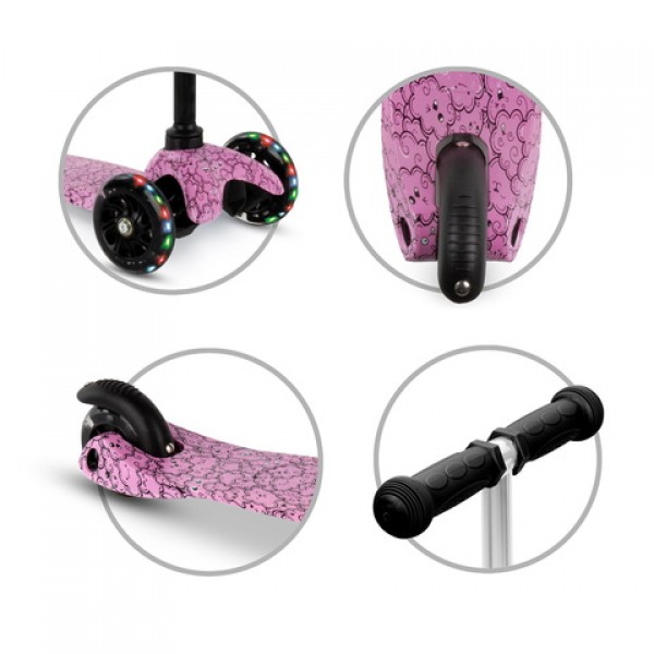 Самокат  UNO CLOUDS-Детский электротранспорт-bebis.lv