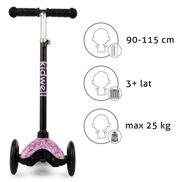 Самокат  UNO CLOUDS-Детский электротранспорт-bebis.lv