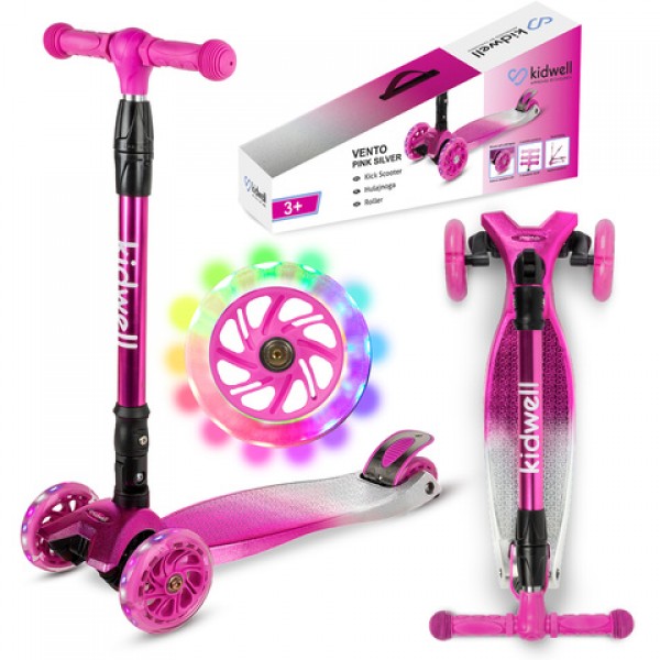 Skrejritenis VENTO PINK-SILVER-Bērnu transportlīdzekļi-bebis.lv