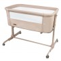 NALI beige 2-in-1 folding crib: side or separate-Bērnu mēbeles-bebis.lv