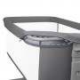 Saliekamā gulta 2-in1 NALI grey: sānu gultiņa vai brīvi stāvošā-Bērnu mēbeles-bebis.lv