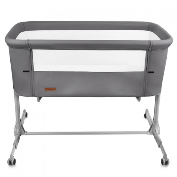 Saliekamā gulta 2-in1 NALI grey: sānu gultiņa vai brīvi stāvošā-Bērnu mēbeles-bebis.lv