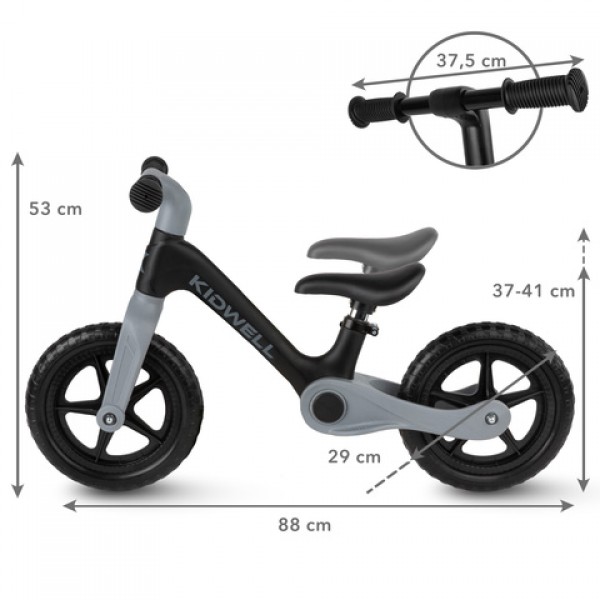 Salokamais balansa ritenis FLEX black-Bērnu transportlīdzekļi-bebis.lv