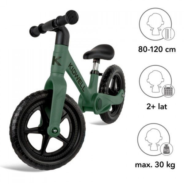 Складной беговел FLEX green-Детский электротранспорт-bebis.lv