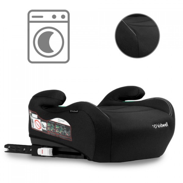 Sēdeklis-būsteris Kidwell OVAN black-Autokrēsliņi bērniem-bebis.lv
