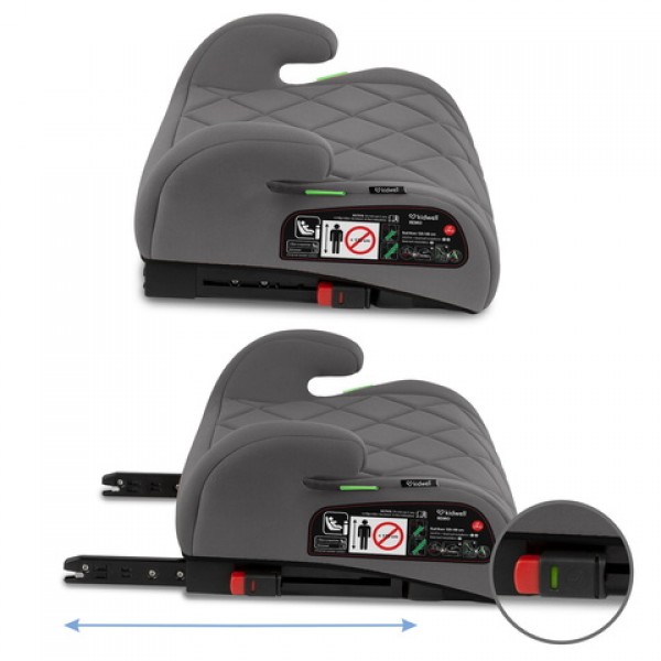 Sēdeklis-būsteris REMO greyIsofix-Autokrēsliņi bērniem-bebis.lv