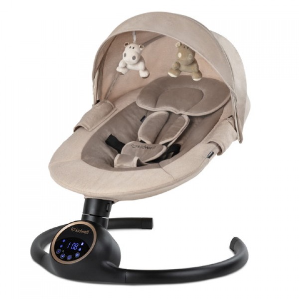 Кресло-качели REVE beige/gold Kidwell-Детская мебель-bebis.lv