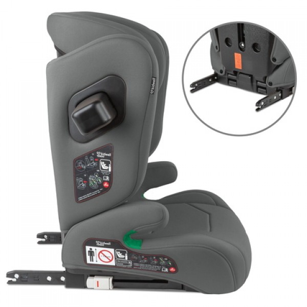 Autosēdeklis TENDO grey 100-150 cm-Autokrēsliņi bērniem-bebis.lv