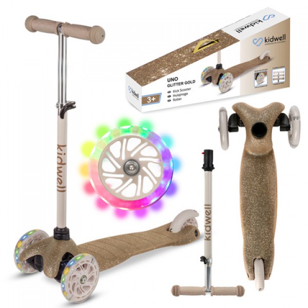 Skrejritenis UNO GLITTER GOLD-Bērnu transportlīdzekļi-bebis.lv