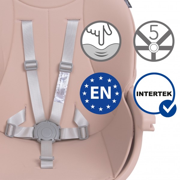 EATAN Pink High chair--bebis.lv