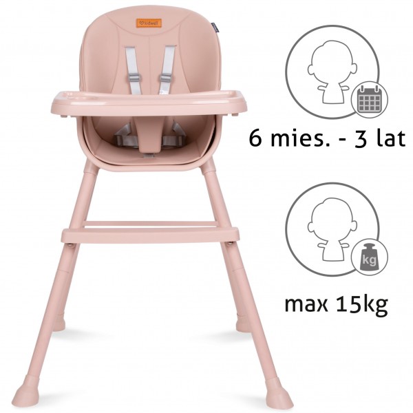 EATAN Pink High chair--bebis.lv