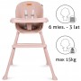 EATAN Pink High chair--bebis.lv