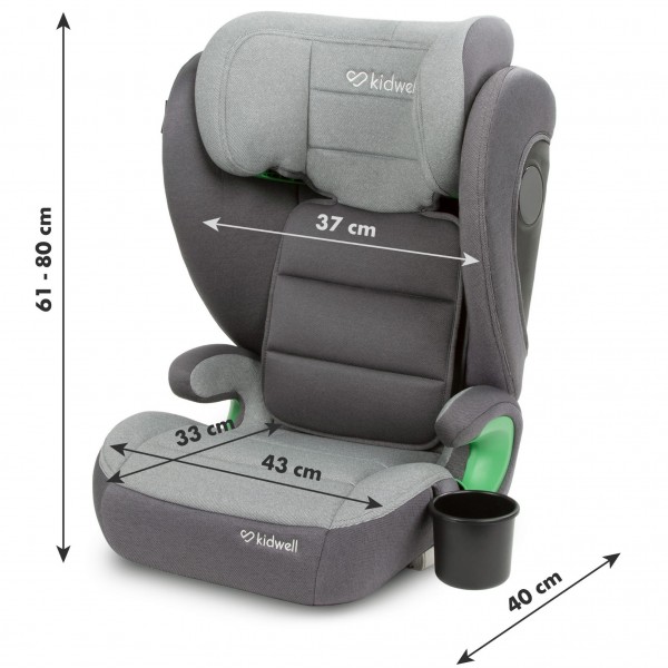 Weston Dark Grey Car seat--bebis.lv