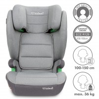 Car seat WESTON light grey, 100-150 cm