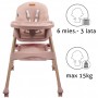 Karimi Pink High chair--bebis.lv