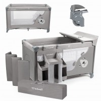 Travel crib BLISSY grey