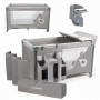 Travel cot with accessories BLISSY Gray--bebis.lv