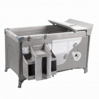 Travel crib BLISSY grey